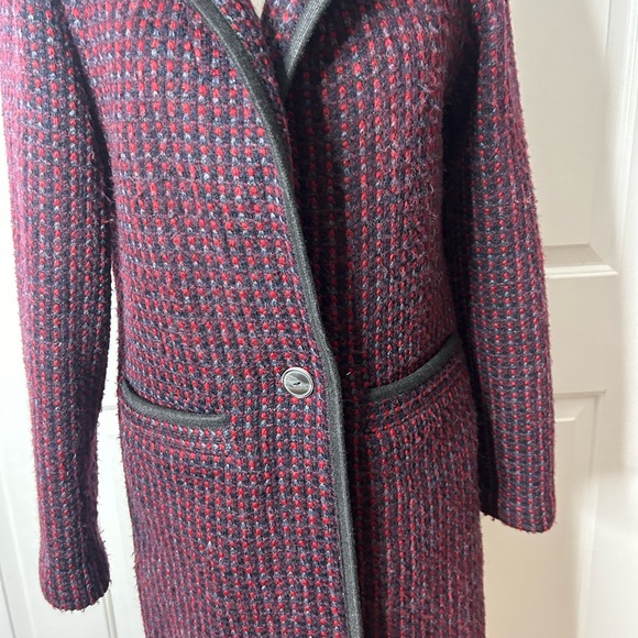 Diane von Furstenberg Wool-blend Tweed Coat (size small) - Picture 6 of 14